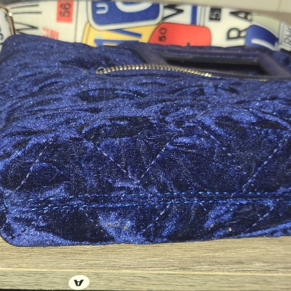 INC Velvet Blue Clutch Crossbody - Picture 13 of 15